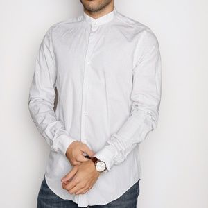 Zara polka dot buttoned shirt